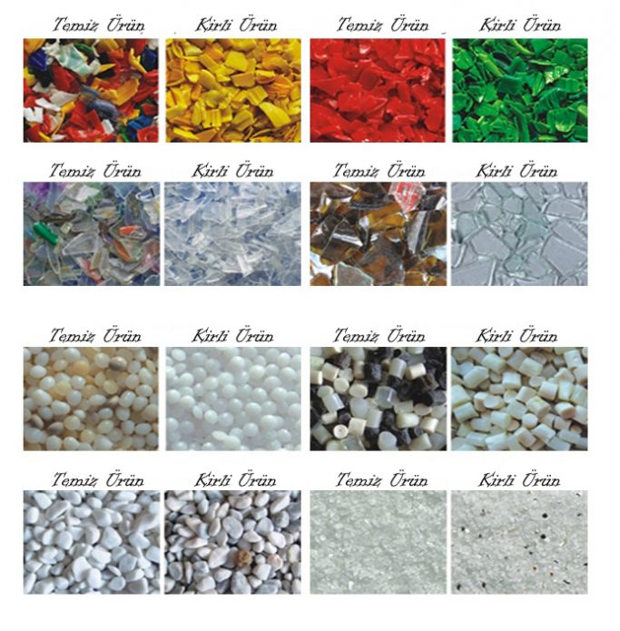 plastik renk ayırma makinesi